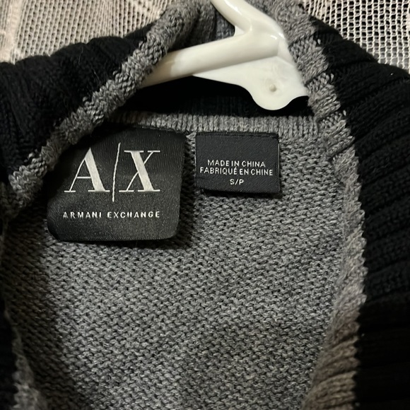 Armani exchange, sweater, gray, and black brand new without tags - Picture 3 of 6